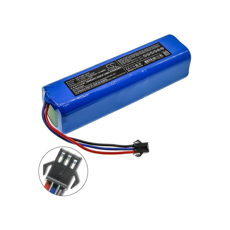 Batterie aspirateur compatible Proscenic 14.4V 5200mAh - NR18650 M26-4S2P - NX