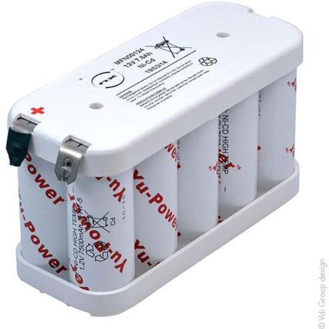 NX - Batterie eclairage secours 10x F 10S1P ST2 12V 7.5Ah Cosse