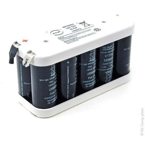 NX - Batterie eclairage secours 10x F VT 10S1P ST2 12V 7Ah Cosse