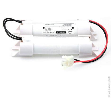 NX - Batterie eclairage secours 2D+2D ST5 Twin Stick Fils + AMP 4.8V 4Ah