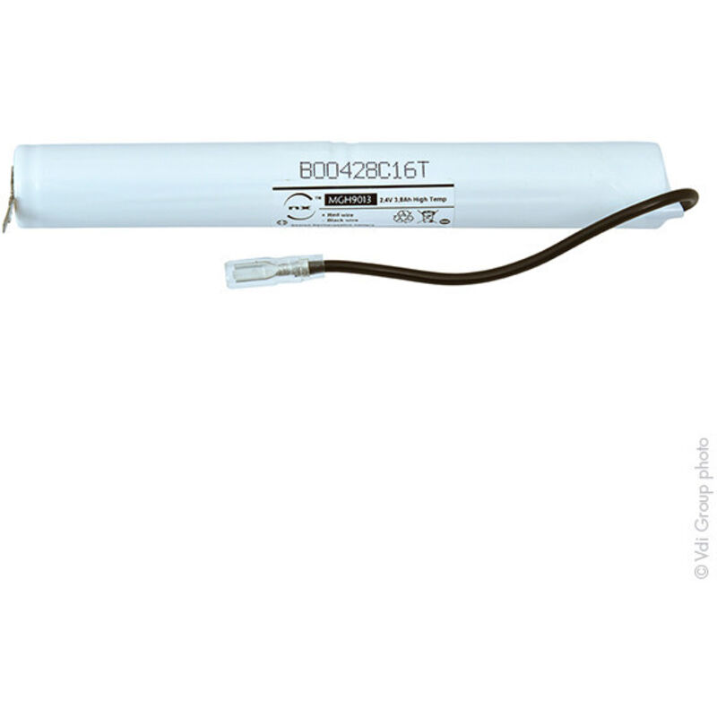 NX - Batterie eclairage secours 2x 18700 ST4 + Faston 2.8 2.4V 3.8Ah
