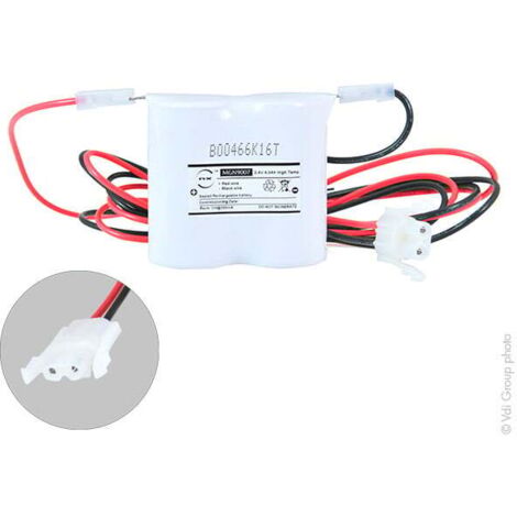 NX - Batterie eclairage secours 2xD ST1 + AMP 2.4V 4Ah