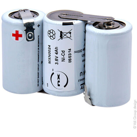NX - Batterie eclairage secours 3x D HT 3S1P ST1 3.6V 4.2Ah fast