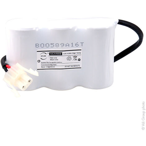 NX - Batterie eclairage secours 3xD ST1+ Backplate + AMP 3.6V 4Ah