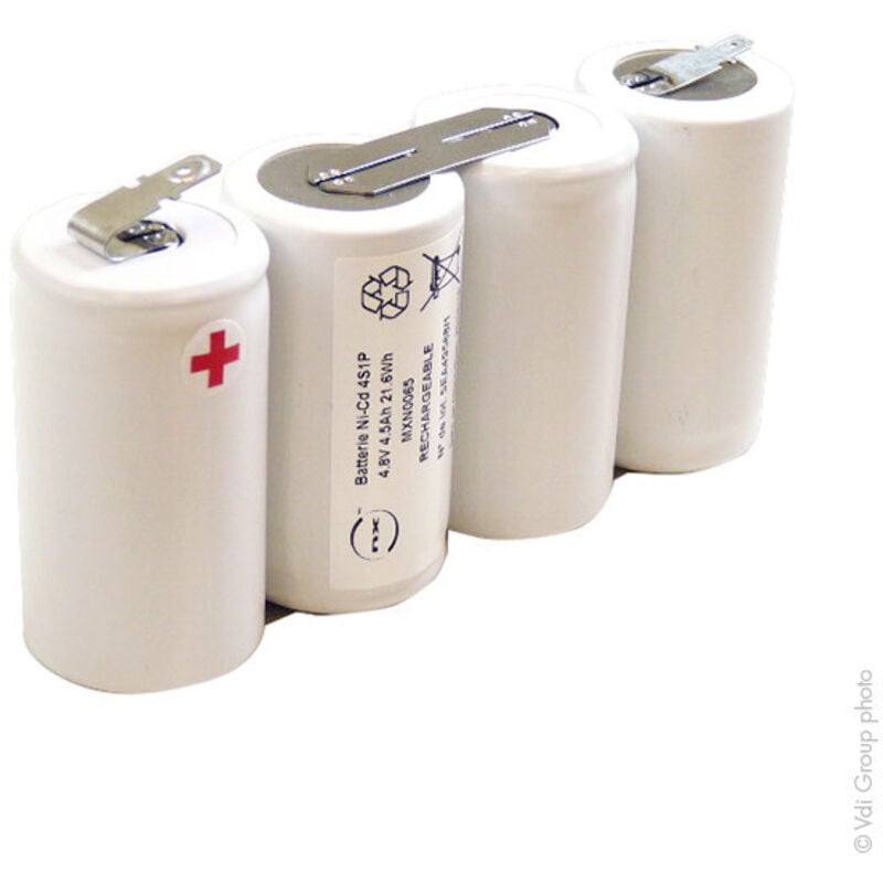 NX - Batterie eclairage secours 4x d ht 4S1P ST1 4.8V 4Ah fast