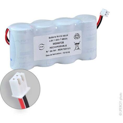NX - Batterie eclairage secours 4x SC VNT 4S1P ST1 4.8V 1.6Ah JST