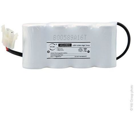 NX - Batterie eclairage secours 4xD ST1+ Backplate + AMP 4.8V 4Ah