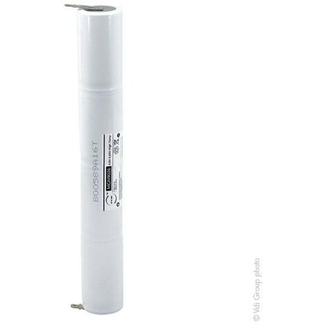 NX - Batterie eclairage secours 4xD ST4 Faston 4.8mm (+2.8mm) 4.8V 4Ah Faston 4.8mm