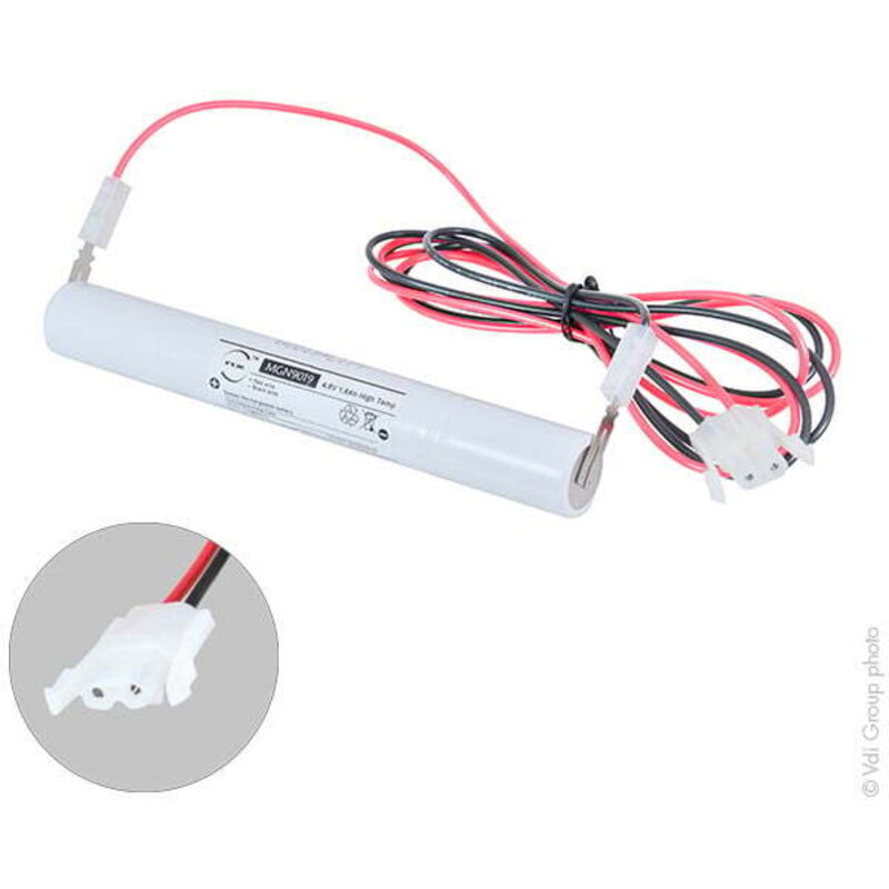 NX - Batterie eclairage secours 4xSC ST4 + amp 4.8V 1.6Ah