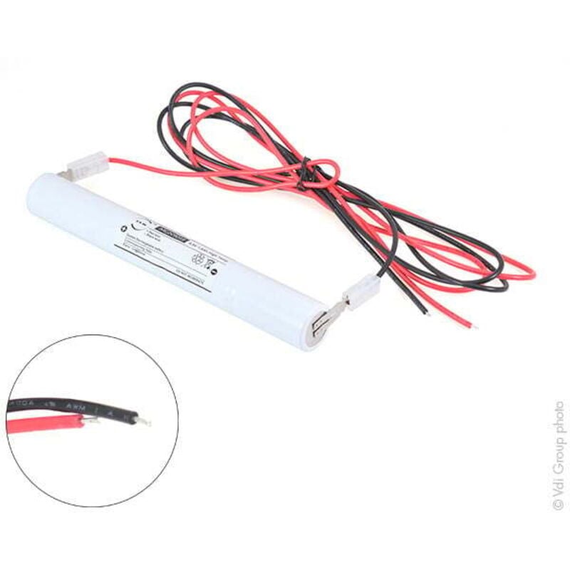 NX - Batterie eclairage secours 4xSC ST4 + fils 4.8V 1.6Ah