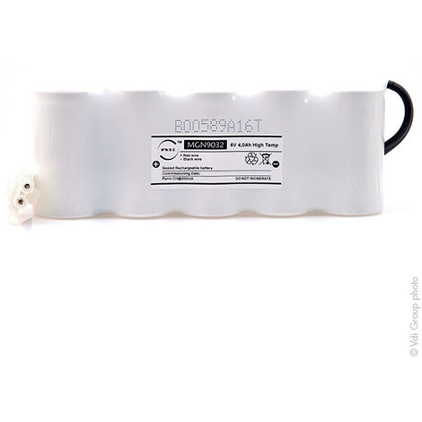 NX - Batterie eclairage secours 5xD ST1+ Backplate + AMP 6V 4Ah