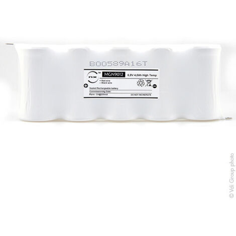 NX - Batterie eclairage secours 5xD ST1 Faston 4.8mm 6V 4Ah