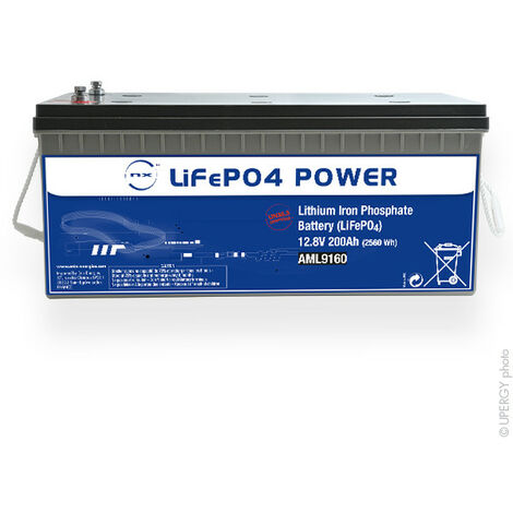 NX - Batterie Lithium Fer Phosphate NX LiFePO4 POWER UN38.3 (2560Wh) 12V 200Ah M8-F
