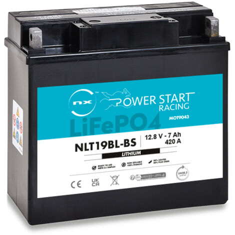 NX - Batterie moto Lithium YT19BL-BS / NLT19BL-BS / 51913 12.8V 8Ah