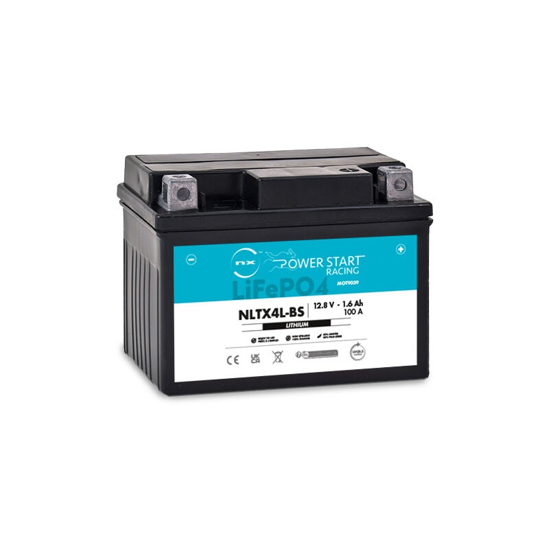 NX - Batterie moto Lithium YTX4L-BS / NLTX4L-BS 12.8V 1.6Ah