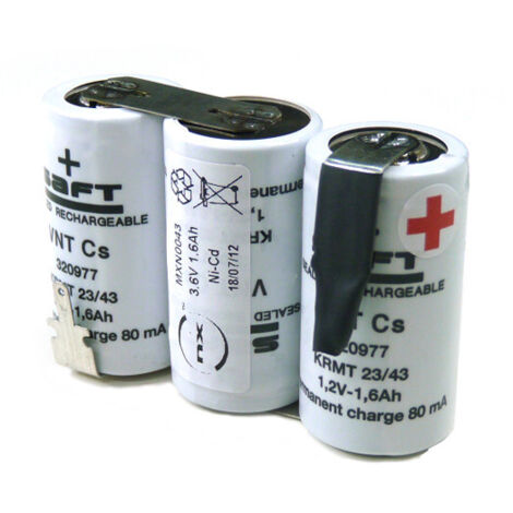 NX - Batterie NiCd 3x SC VNT 3S1P ST1 3.6V 1.6Ah Fast