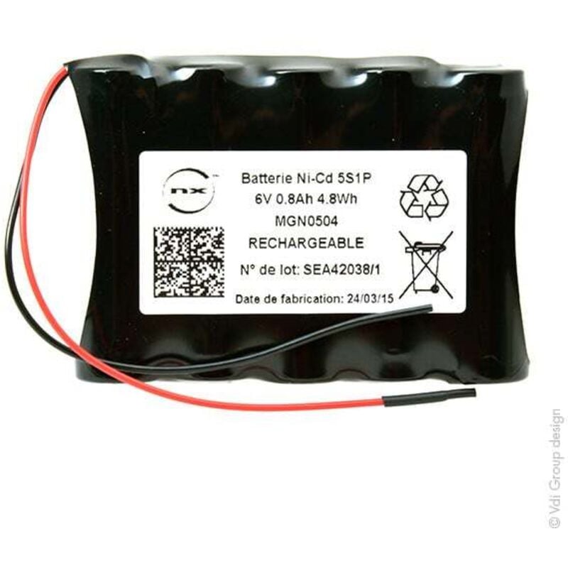 NX - Batterie NiCd 5/VTAA 6V 800mAh F100