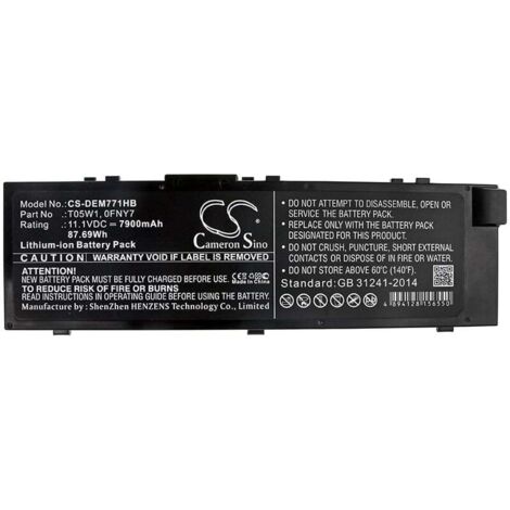 NX - Batterie ordinateur portable 11.1V 7900mAh - 0FNY71G9VM451-BBSB451-BBSE