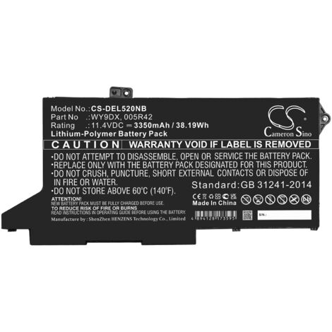 NX - Batterie ordinateur portable 11.4V 3350mAh - 005R42WY9DX