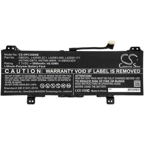 NX - Batterie ordinateur portable 7.7V 5900mAh - 14-DB0023DXGB02XLHSTNN-DB7XH