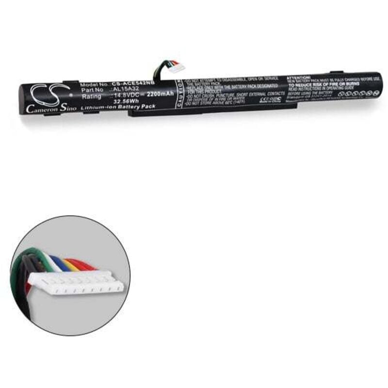 Batterie ordinateur portable compatible Acer 14.8V 2200mAh - KT.004B3.025A - NX