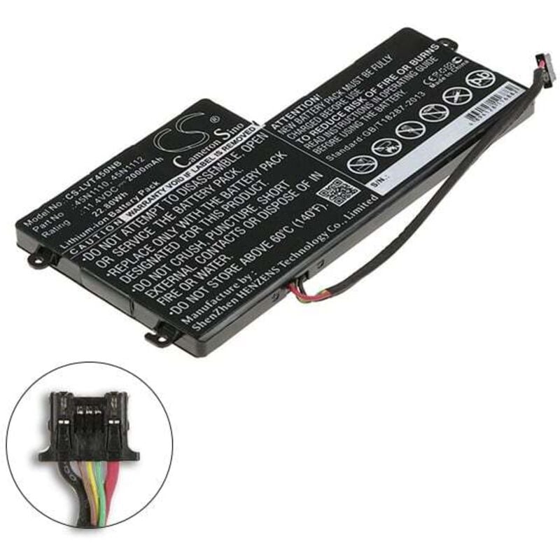 Batterie ordinateur portable compatible Lenovo 11.4V 2000mAh - 11500143121 - NX
