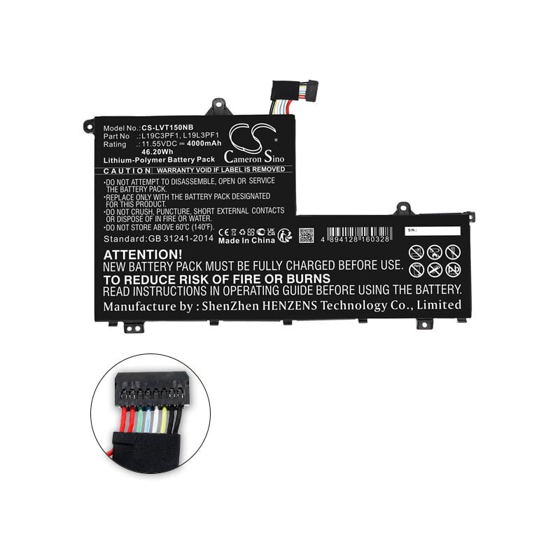 Batterie ordinateur portable Lenovo ThinkBook 11.55V 4000mAh - L19C3PF1L19 - NX