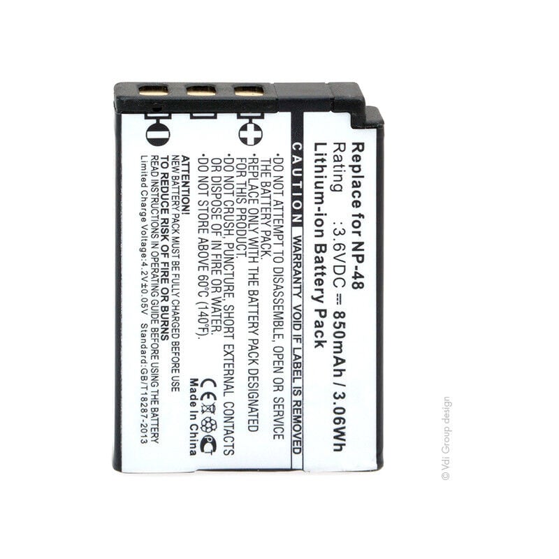 NX - Batterie photo - caméra 3.6V 850mAh - NP-48