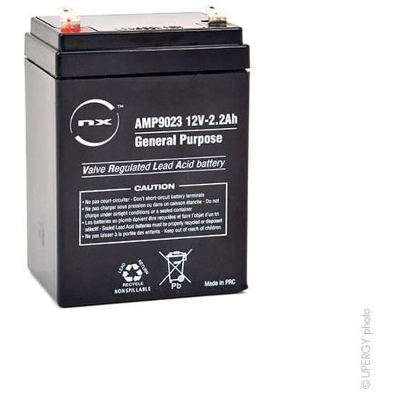 NX  - Batterie plomb agm 2.2-12 General Purpose 12V 2.2Ah F4.8