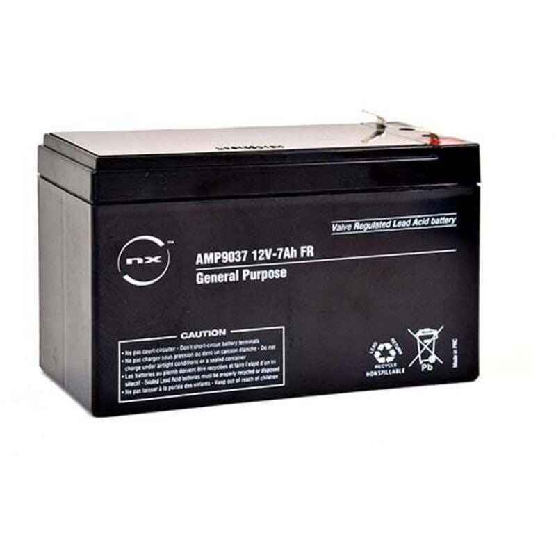 Batterie plomb agm 7-12 General Purpose fr 12V 7Ah F4.8 - NX