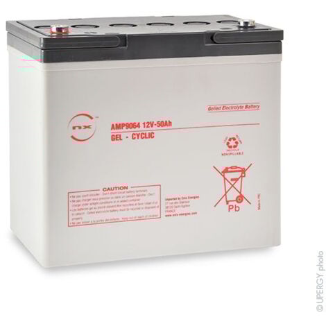 NX - Batterie plomb etanche gel NX 50-12 Cyclic 12V 50Ah M6-F