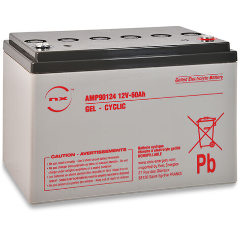 NX - Batterie plomb AGM NX 12-12 General Purpose FR 12V 12Ah F6.35