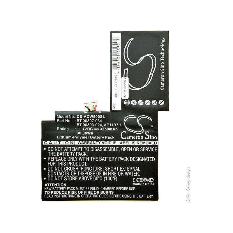 NX - Batterie tablette 11.1V 3250mAh - AP11B7HBT.00303.024BT.00307.034