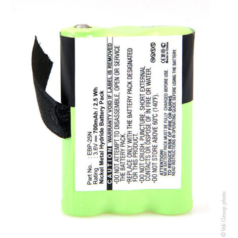 NX - Batterie talkie walkie ALINCO 3.6V 700mAh - EBP-25N;EBP25N