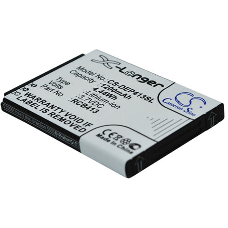 NX - Batterie téléphone, smartphone, GSM 3.7V 1200mAh - RCB413RCB01P01LP383450A