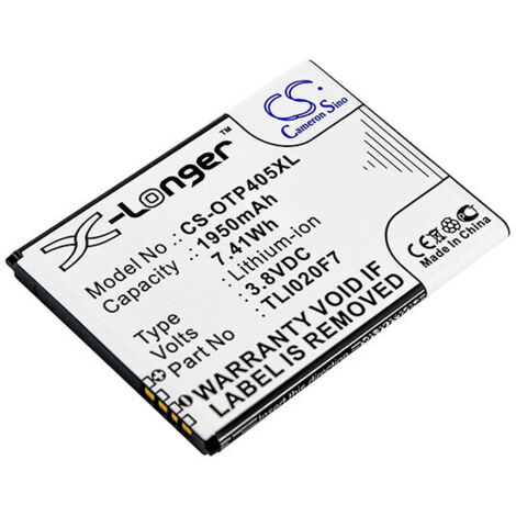 NX - Batterie téléphone, smartphone, GSM pour Alcatel 3.8V 1950mAh - TLI020F7