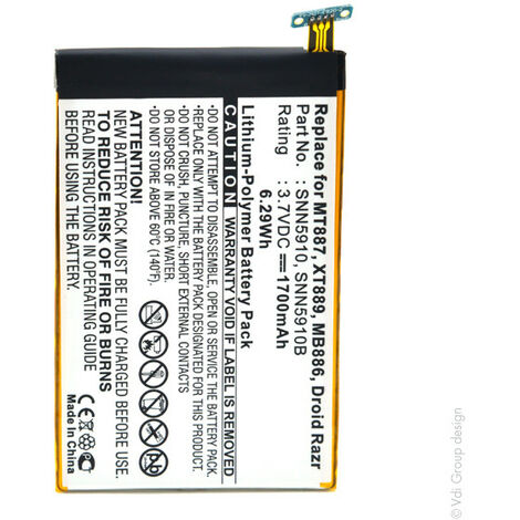 NX - Batterie téléphone, smartphone, GSM pour Doro 3.7V 1500mAh - DBW-1600A