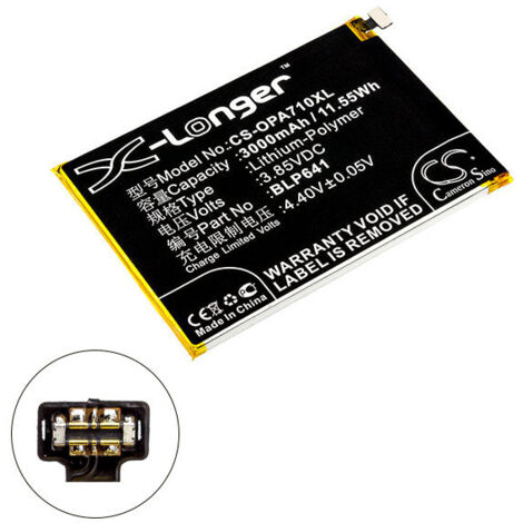 NX - Batterie téléphone, smartphone, GSM pour Oppo 3.85V 3000mAh - BLP641