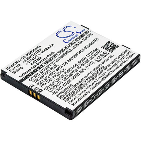 NX - Batterie téléphone, smartphone, GSM pour Philips 3.7V 1100mAh - A20ZDV/2ZP