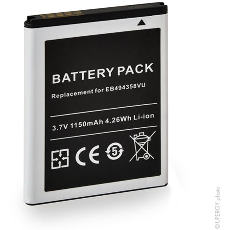 NX - Batterie téléphone, smartphone, GSM pour Samsung 3.7V 1150mAh - EB494358VU