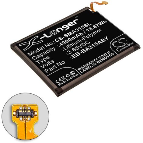 NX - Batterie téléphone, smartphone, GSM pour Samsung 3.85V 4900mAh - EB-BA315ABY