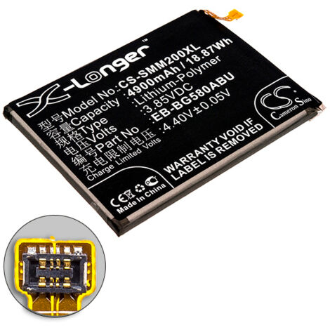 NX - Batterie téléphone, smartphone, GSM pour Samsung 3.85V 4900mAh - EB-BG580ABUGH82-1