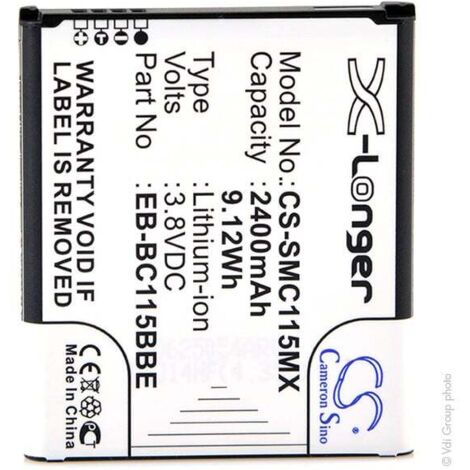 NX - Batterie téléphone, smartphone, GSM pour Samsung 3.8V 2000mAh - EB-BC115BBCEB-BC11
