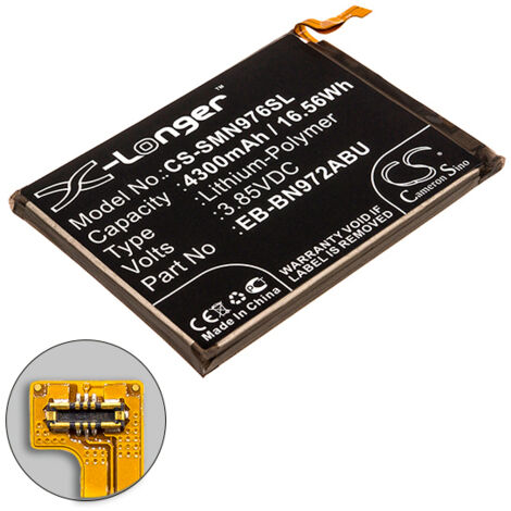 NX - Batterie téléphone, smartphone, GSM pour Samsung Note 10+ 3.85V 4300mAh - EB-BN972A