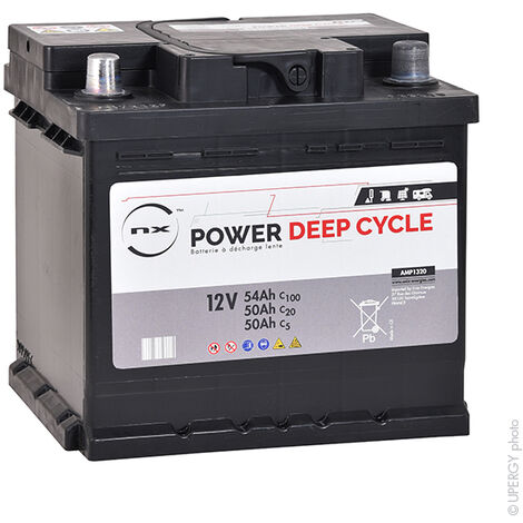 NX - Batterie traction NX Power Deep Cycle 12V 50Ah Auto