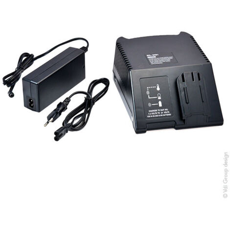 NX – Chargeur pour batterie Milwaukee et AEG 7.2V – 24V NiCD/NiMH – Compatible avec modèles RCU60B, RCA7224MB – Charge optimisée