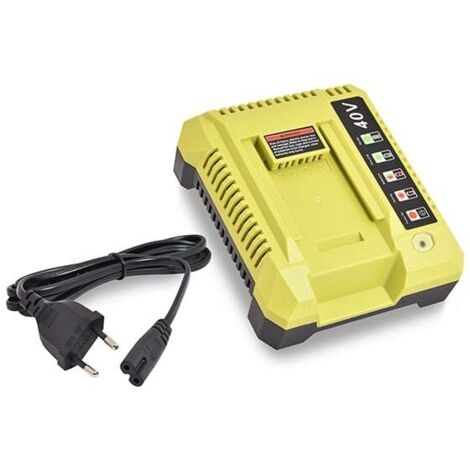 NX – Chargeur pour batterie Ryobi OP401 40V Li-Ion – Tension 40V – Compatible avec batteries Li-Ion – Performance optimale et durabilité accrue
