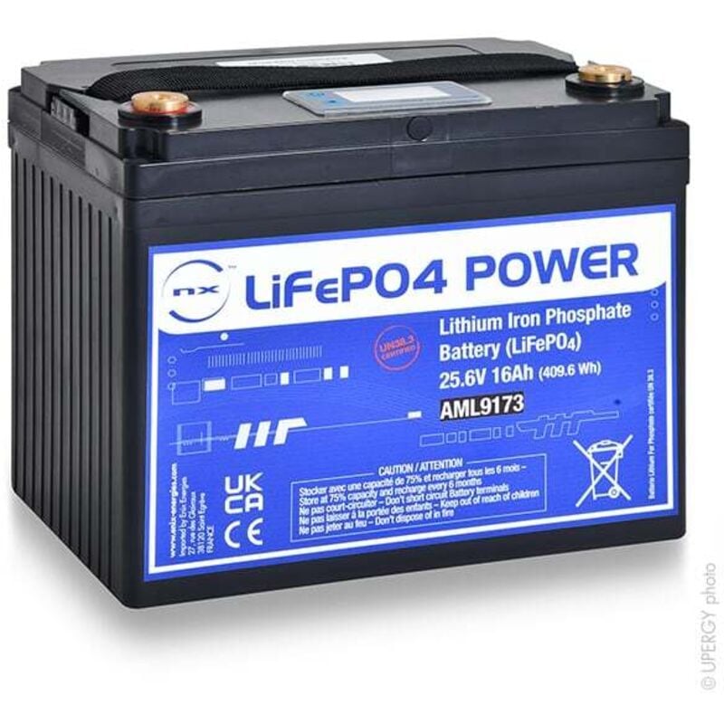 Batterie Lithium Fer Phosphate (409.6Wh) 25.6V 16Ah M6-F - NX