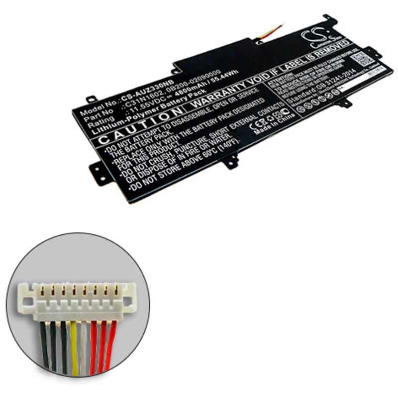 Batterie ordinateur portable compatible Asus 11.55V 4800mAh - 0B200-0209000 - NX
