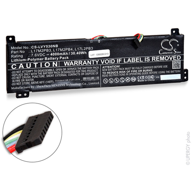 NX - Batterie ordinateur portable compatible Lenovo 7.6V 4000mAh - L17C2PB3L17C